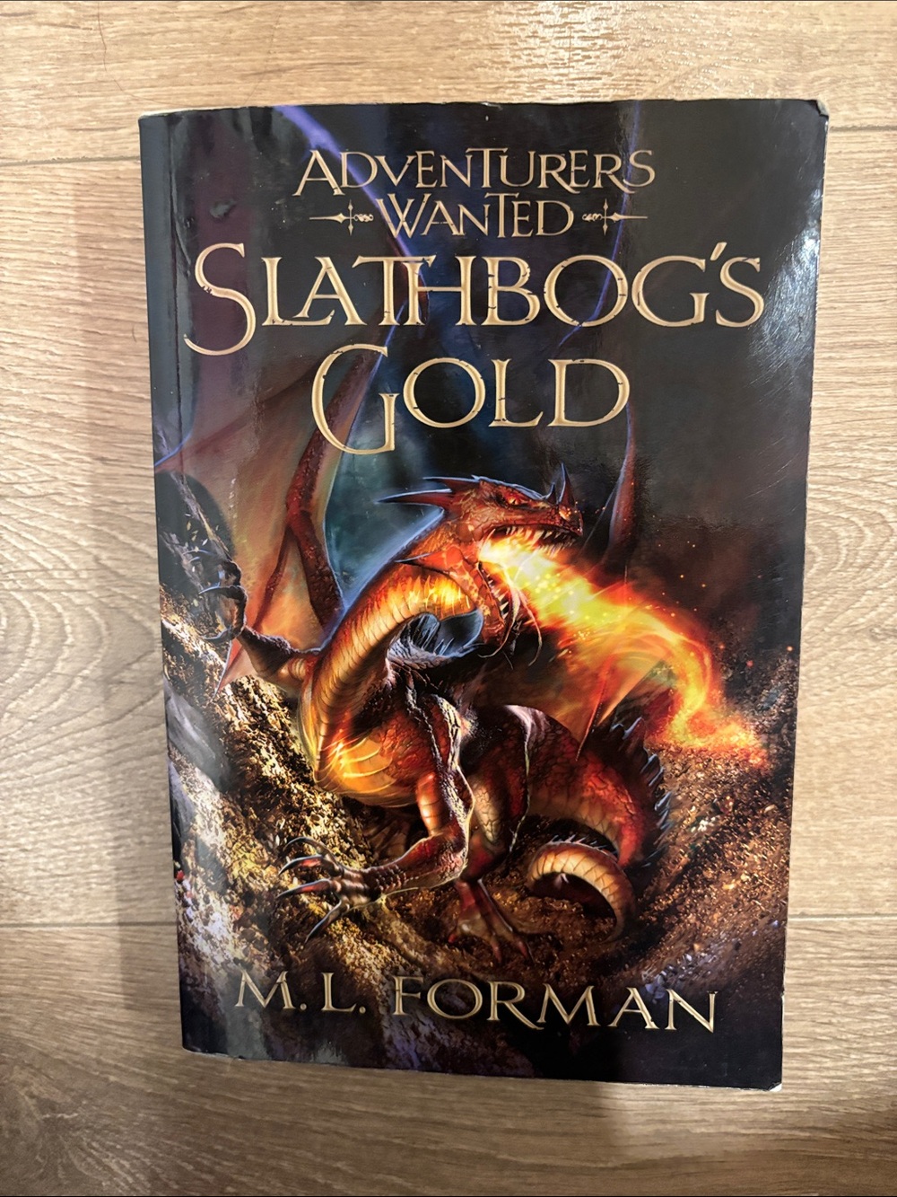 Adventurers Wanted: Slathbog's Gold by - Black/Gold Cover